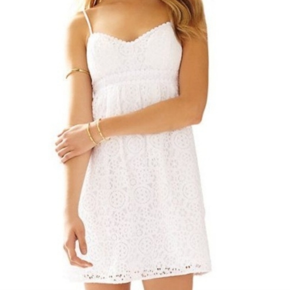 Lilly Pulitzer White Eyelet Mini Dress